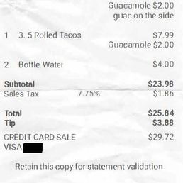 Receipt.
