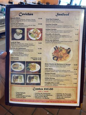 Menu photo 1 El Ceviche Sarasota, FL