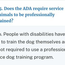 Greeley Evans Transit - Does the ADA require service to be professionally trained?