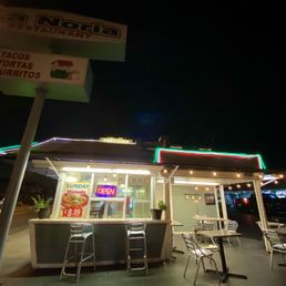 Exterior outside entrance of La Noria Restaurant - Outside seating - very clean - Monrovia, California Exterior outside entrance of La Noria Restaurant - Outside seating - very clean - Monrovia, California