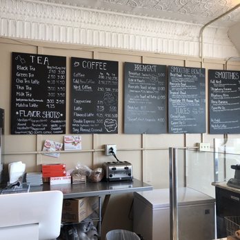 Nest - a coffee shop with menus on the wall - Coffee & Tea Near Me - Orono, Maine