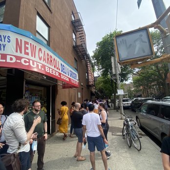 Lucali - Line after they took our names down (we went around 2:30pm) - Pizza Near Me - Brooklyn, New York