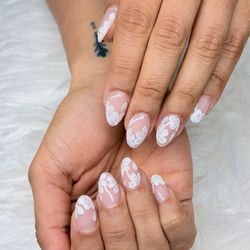 Bamboo Nails & Spa - Bridal nails, hand painted by Tony