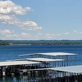 Rock Island Grill - View of the Docks from the screened in patio - American Near Me - Branson, Missouri