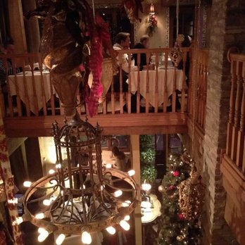 Grappa - View from upstairs, well decorated for Christmas - Italian Near Me - Park City, Utah Grappa - View from upstairs, well decorated for Christmas - Italian Near Me - Park City, Utah