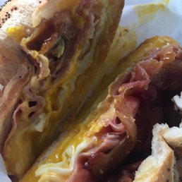 HBEC-Ham, Bacon, Egg & Cheese on a roll 12-27-2017
