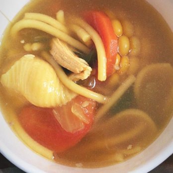 Gilberto's Cafeteria - FAVE Sopa De Pollo EVER!!!! The broth was delicious, the big pieces of carrots were amazing & the pasta shells, were A MAGNIFICENT SURPRISE! - Latin American Near Me - North Bergen, New Jersey Gilberto's Cafeteria - FAVE Sopa De Pollo EVER!!!! The broth was delicious, the big pieces of carrots were amazing & the pasta shells, were A MAGNIFICENT SURPRISE! - Latin American Near Me - North Bergen, New Jersey