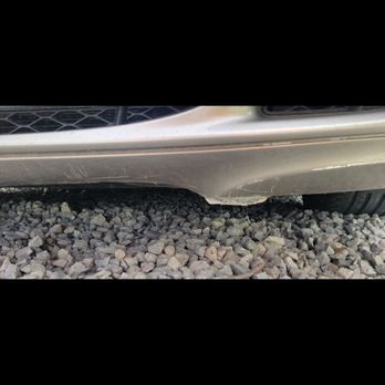 Mosby's Towing & Transport - More bumper damage  from slamming against flat bed. - Towing Near Me - Campbellsburg, Kentucky