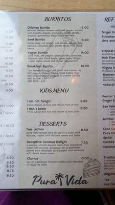 Menu photo 5 Pura Vida York, ON Menu photo 5 Pura Vida York, ON
