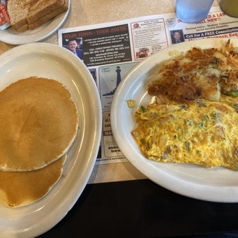 Lighthouse Restaurant - Short stack and the Farmer's Omelette - Diners Near Me - Bayonne, New Jersey