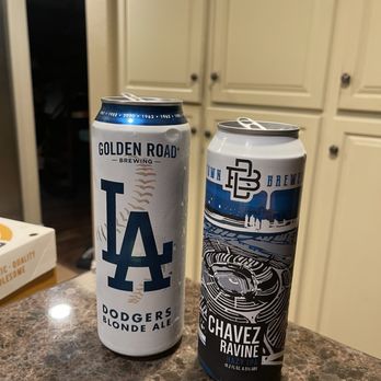 Bleu Wine And Spirits - Went in for the dodgers blonde ale (left) and was recommended the Chavez Ravine IPA (right). Both amazing drinks. - Beer, Wine & Spirits Near Me - Rialto, California