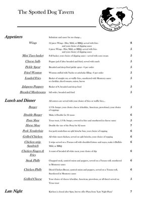 Menu photo 8 The Spotted Dog Bloomington, IL Menu photo 8 The Spotted Dog Bloomington, IL