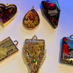 Charm School With Lara Starr - Some of the charms I made during the Charm School workshop!