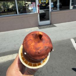 Chocolate dipped cone Chocolate dipped cone