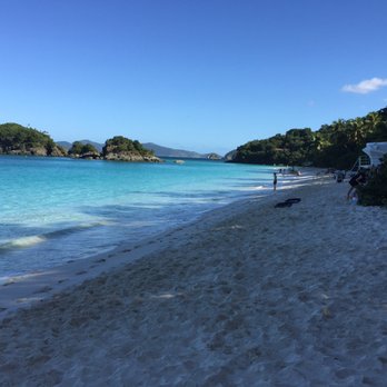 Trunk Bay - Beach at 9:15-lots of shade not lots of people - Beaches Near Me - St John, Virgin Islands