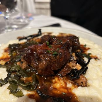 Cafe Beaujolais - Pork cheek on risotto. - Breakfast & Brunch Near Me - Mendocino, California