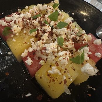 Moody Rooster - Yellow & Red Watermelon - New American Near Me - Westlake Village, California