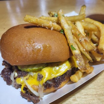 The Kroft - Double patty cheeseburger with garlic fries....So good! - Burgers Near Me - Rancho Cucamonga, California The Kroft - Double patty cheeseburger with garlic fries....So good! - Burgers Near Me - Rancho Cucamonga, California