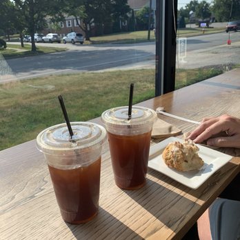 Metropolitan Coffee - Two iced americanos and a lemon scone - Coffee & Tea Near Me - Cleveland, Ohio Metropolitan Coffee - Two iced americanos and a lemon scone - Coffee & Tea Near Me - Cleveland, Ohio