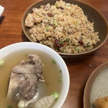 Heng Seng Noodles - Chicken Fried Rice with a side of soup - Cambodian Near Me - Cherry Hill, New Jersey Heng Seng Noodles - Chicken Fried Rice with a side of soup - Cambodian Near Me - Cherry Hill, New Jersey