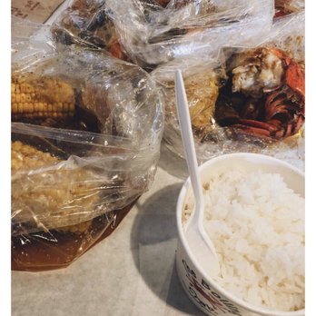 The Boiling Crab - Lobster Tail Combo w/ The Whole Sha-bang sauce. - Seafood Near Me - Honolulu, Hawaii The Boiling Crab - Lobster Tail Combo w/ The Whole Sha-bang sauce. - Seafood Near Me - Honolulu, Hawaii