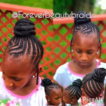 ForeverBeautyBraids - Kids feed in bun - Hair Salons Near Me - Oak park, Michigan ForeverBeautyBraids - Kids feed in bun - Hair Salons Near Me - Oak park, Michigan