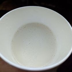 Dunkin' - My Carmel Craze Latte -- when it didn't get more "coffee" dominant, I took a look and it was just creamer or frothed milk