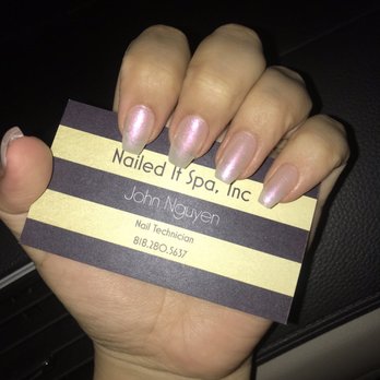 Nailed It Spa - Coffin nails w/ Temptation - Nail Salons Near Me - Tarzana, California Nailed It Spa - Coffin nails w/ Temptation - Nail Salons Near Me - Tarzana, California