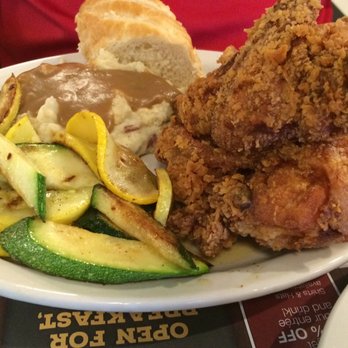 Metro Diner - Fried chicken! 3 huge pieces so so so good - American Near Me - Matthews, North Carolina