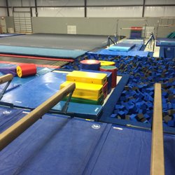 Bay City Gymnastics Academy - Tumble track and pit! So much fun!