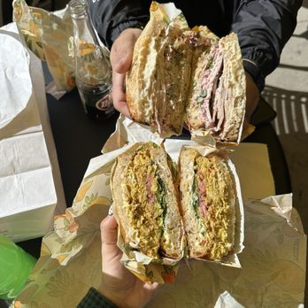 Uptown Provisions - Thanksgiving Leftovers Seasonal (top) & Chicken Curry (bottom). - Sandwiches Near Me - Whittier, California