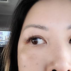 White Feather Lashes - They said this is a volume set lol