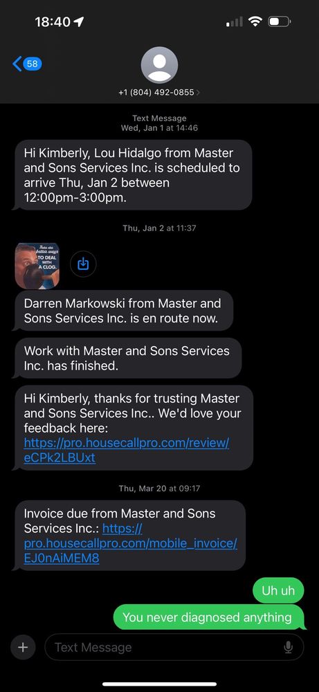 Slide of Master & Sons Plumbing