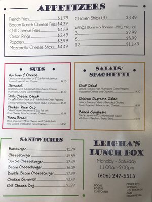 Menu photo 3 Leigha’s Lunch Box Sharpsburg, KY Menu photo 3 Leigha’s Lunch Box Sharpsburg, KY