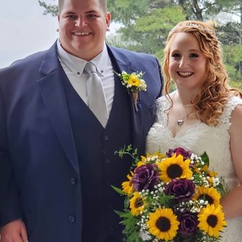 Etowah Florist - My husband's boutonniere and my cascade bouquet - Florists Near Me - Etowah, North Carolina Etowah Florist - My husband's boutonniere and my cascade bouquet - Florists Near Me - Etowah, North Carolina