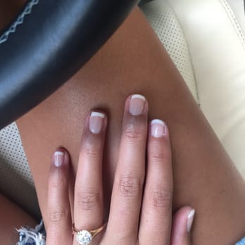 Glamour Nails - Gel French mani with opi glints of glinda and alpine snow - Nail Salons Near Me - Asheville, North Carolina Glamour Nails - Gel French mani with opi glints of glinda and alpine snow - Nail Salons Near Me - Asheville, North Carolina