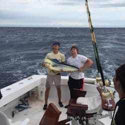 Hatteras Harbor Marina - Quinn and Alex with one of the early catches.