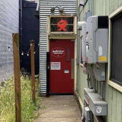 "Front" door - down an alley