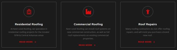 Bua's Next Level Roofing Logo