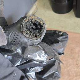 Old cast iron pipe with heavy built-up Old cast iron pipe with heavy built-up