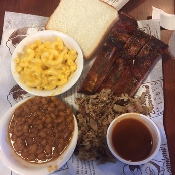 Dreamland BBQ - Combo Plate (2 Meats) - BBQ Pork and Ribs, Mac & Cheese, Baked Beans. - Barbeque Near Me - Roswell, Georgia Dreamland BBQ - Combo Plate (2 Meats) - BBQ Pork and Ribs, Mac & Cheese, Baked Beans. - Barbeque Near Me - Roswell, Georgia