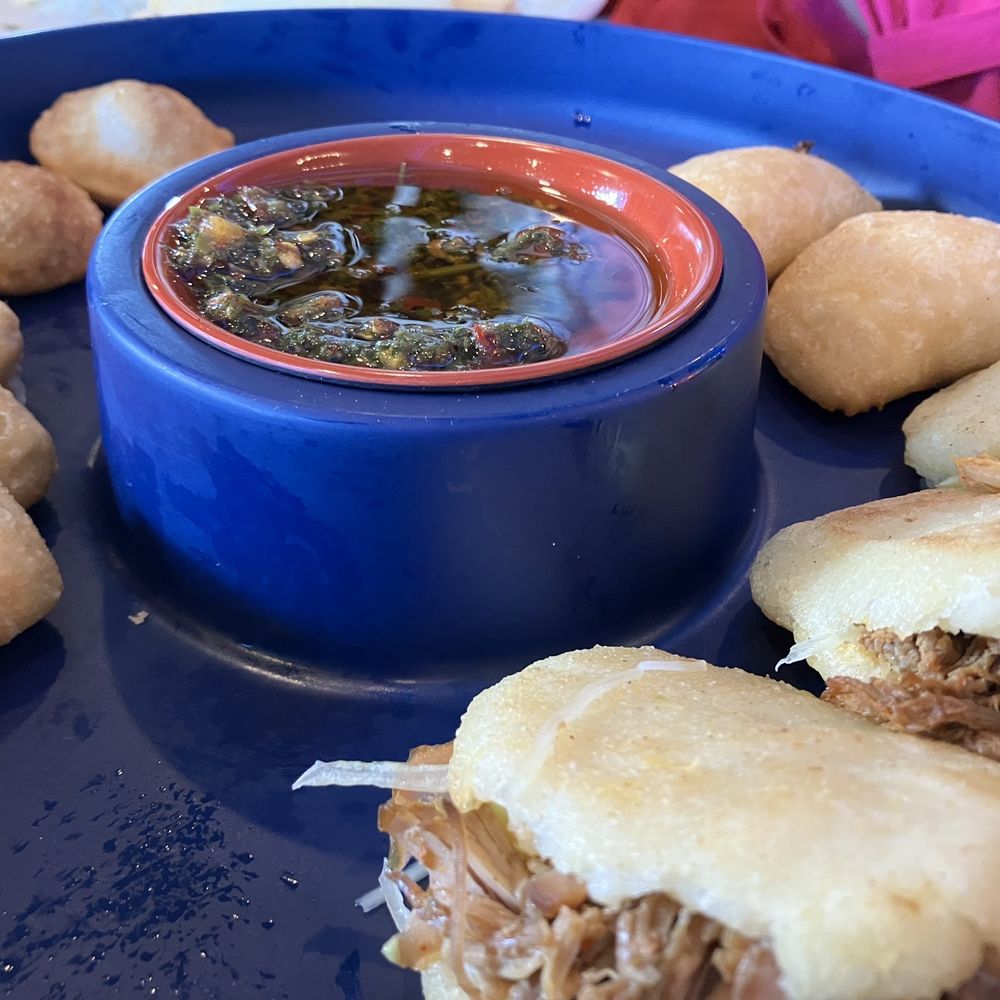 Fried Sampler minus a few (couldn't wait) so good!