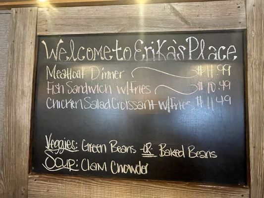 Menu photo 4 Erika’s Place Noblesville, IN