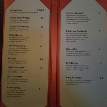 The Cork Tucson - Late night menu - Steakhouses Near Me - Tucson, Arizona