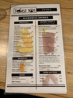 Menu photo 8 Toast 101 Tucson, AZ