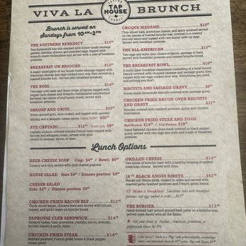 The Taylor County Taphouse - Brunch Menu - Bars Near Me - Abilene, Texas