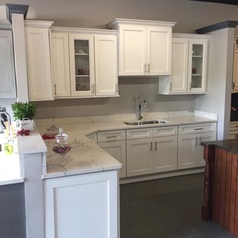 Cabinet & Closet Depot - White kitchen with marble (I guess) countertop. - Cabinetry Near Me - Raleigh, North Carolina Cabinet & Closet Depot - White kitchen with marble (I guess) countertop. - Cabinetry Near Me - Raleigh, North Carolina