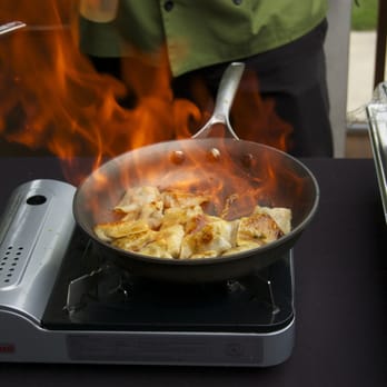 McLuckie's Catering - Our Pot Sticker Flambe - Caterers Near Me - Wheaton, Illinois