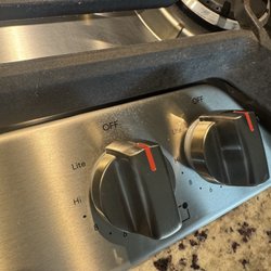 Organically Maid - Stainless steel stovetop, not cleaned well