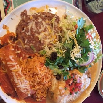 Casa Lupe - 3 item combo (Beef Enchilada, Chile Relleno, Chicken Tostada) - Mexican Near Me - Sunnyvale, California